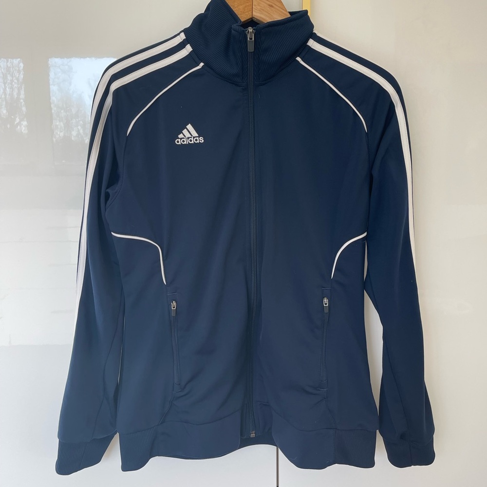 adidas classic track Jacket navy size Large